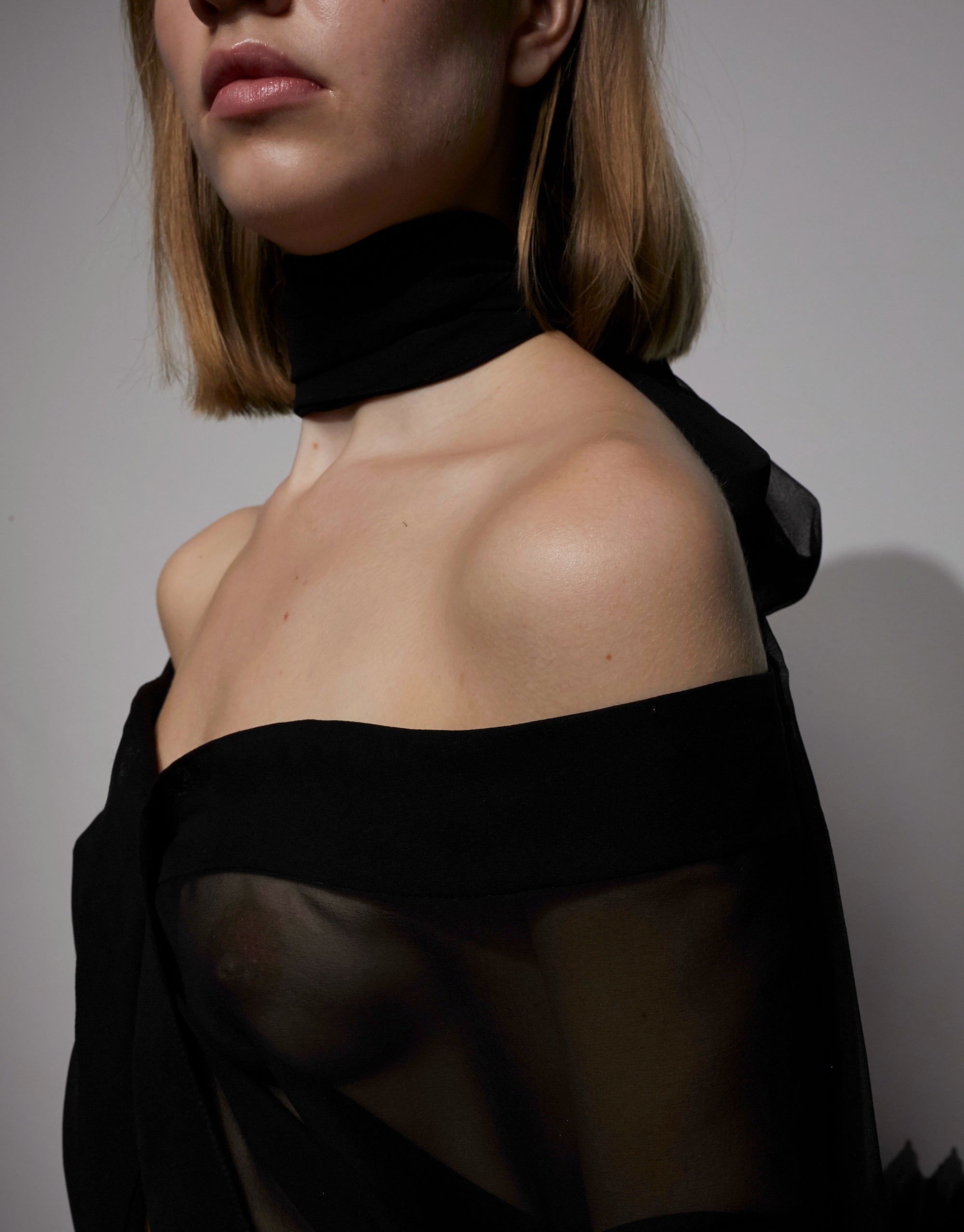 ÉPHÉMÈRE FANTÔME BLOUSE IN SILK MOUSSELINE