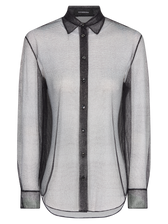 Chuchoter shirt in lamé mesh