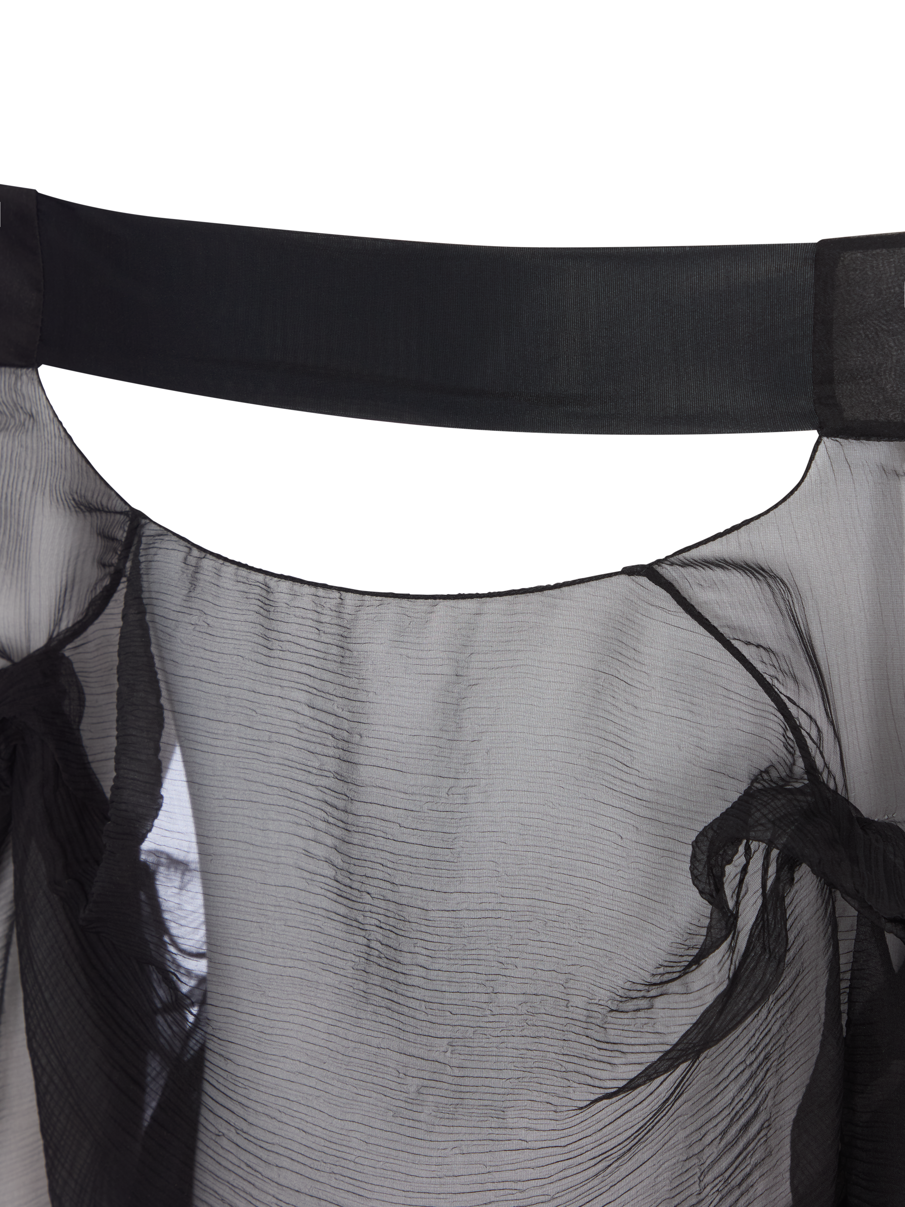 ÉPHÉMÈRE OFF-SHOULDER BLOUSE IN SILK MOUSSELINE