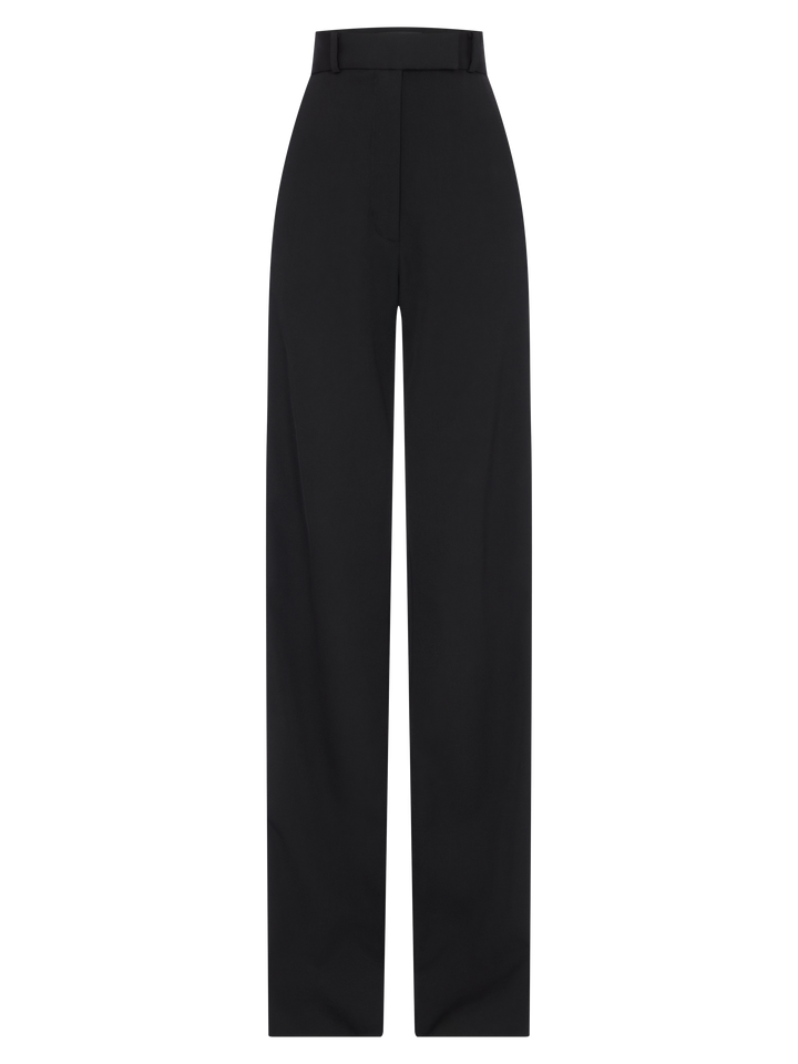 Saint-Honoré trousers in gabardine with silk satin stripe